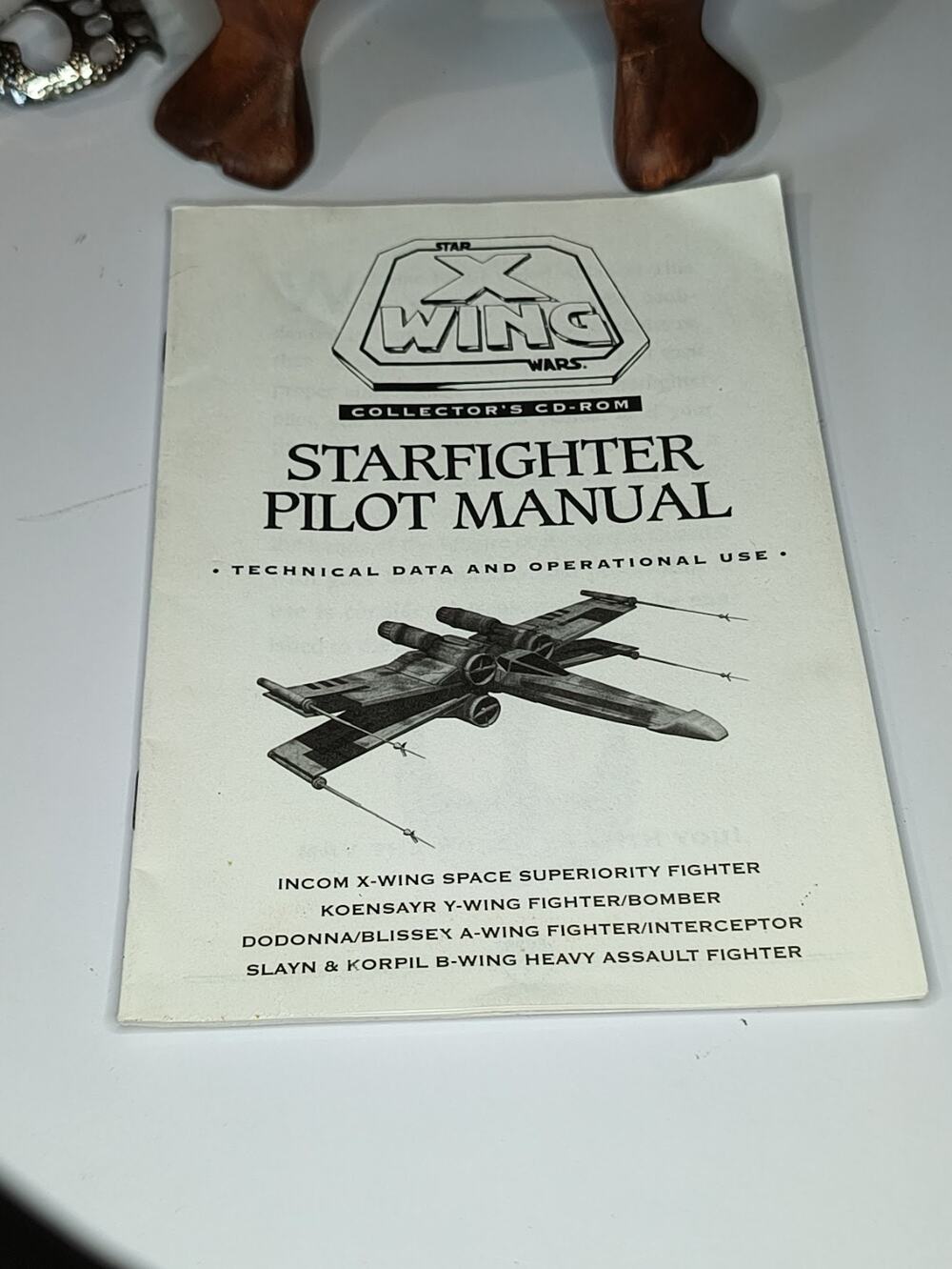 Star Wars X-Wing Collector's CD-ROM Starfighter Pilot Manual Booklet Manual ONLY